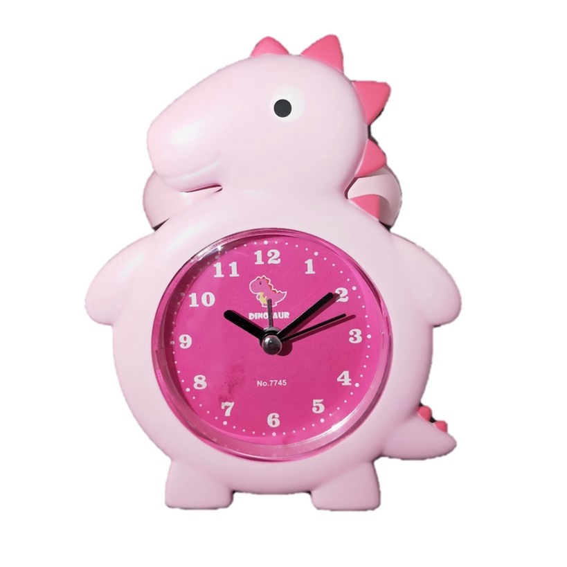 Jam Weker Kring Jam Weker Karakter Dinosaurus Warna Warni Alarm Clock Free Baterai