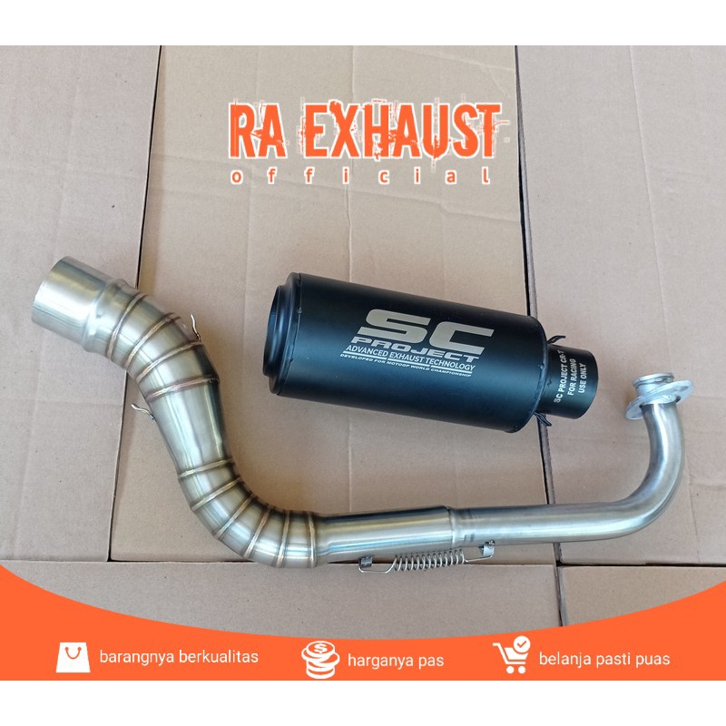 Knalpot SC Project Mio Sporty/Mio  M3/Mio J/Mio Soul/Mio Smile/Mio GT/Mio Soul Karbu/ Beat Karbu/Bea