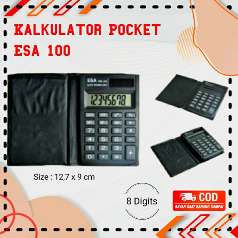 

Kalkulator Kantong Kecil Pocket Calculator Alat Hitung Kakulator Portable Mini Alat Tulis Free Baterai