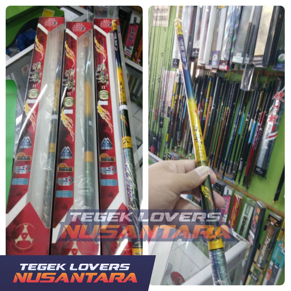 joran pancing terbaik di kelasnya THREEFISH XI YING 360 & 540 atase xitao