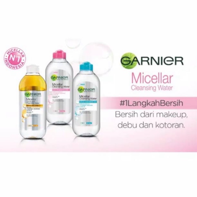 

Garnier Micellar Water Biru Pink dan Oil Infused 125ml