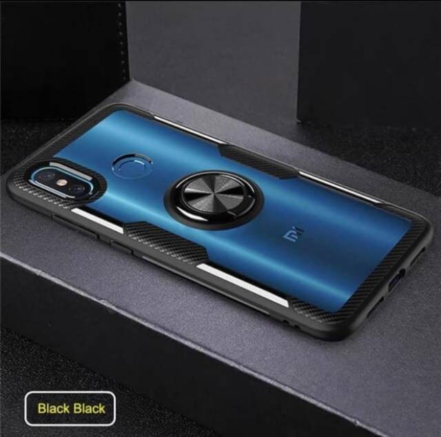 Case Xiaomi Mi8 - Fuse Carbon Stand Holder Ring Casing Xiaomi Mi8 SC