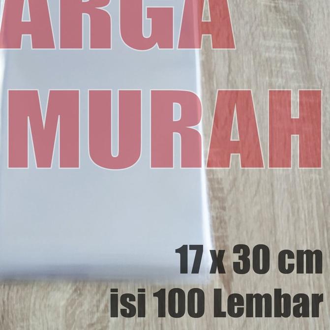 

✱ PLASTIK OPP TEBAL 17 x 30 cm 30 Micron (0,5) PLASTIK KEMASAN ISI 100 PCS ♩