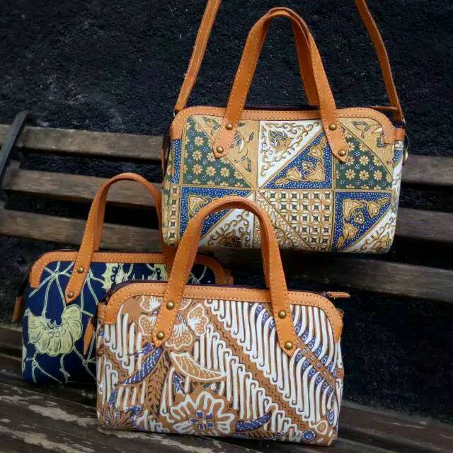 Handbag Kulit Batik Lawasan (Ada tali panjang)