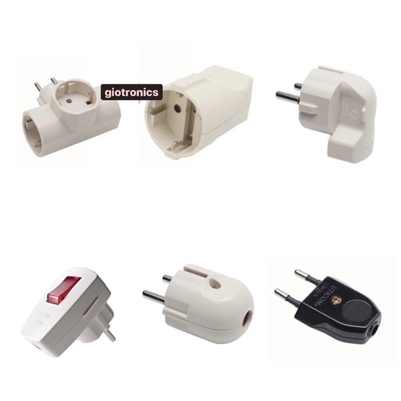 Jual Uticon Steker T Arde/Contra Arde/Arde Bengkok/Steker Saklar Lampu ...
