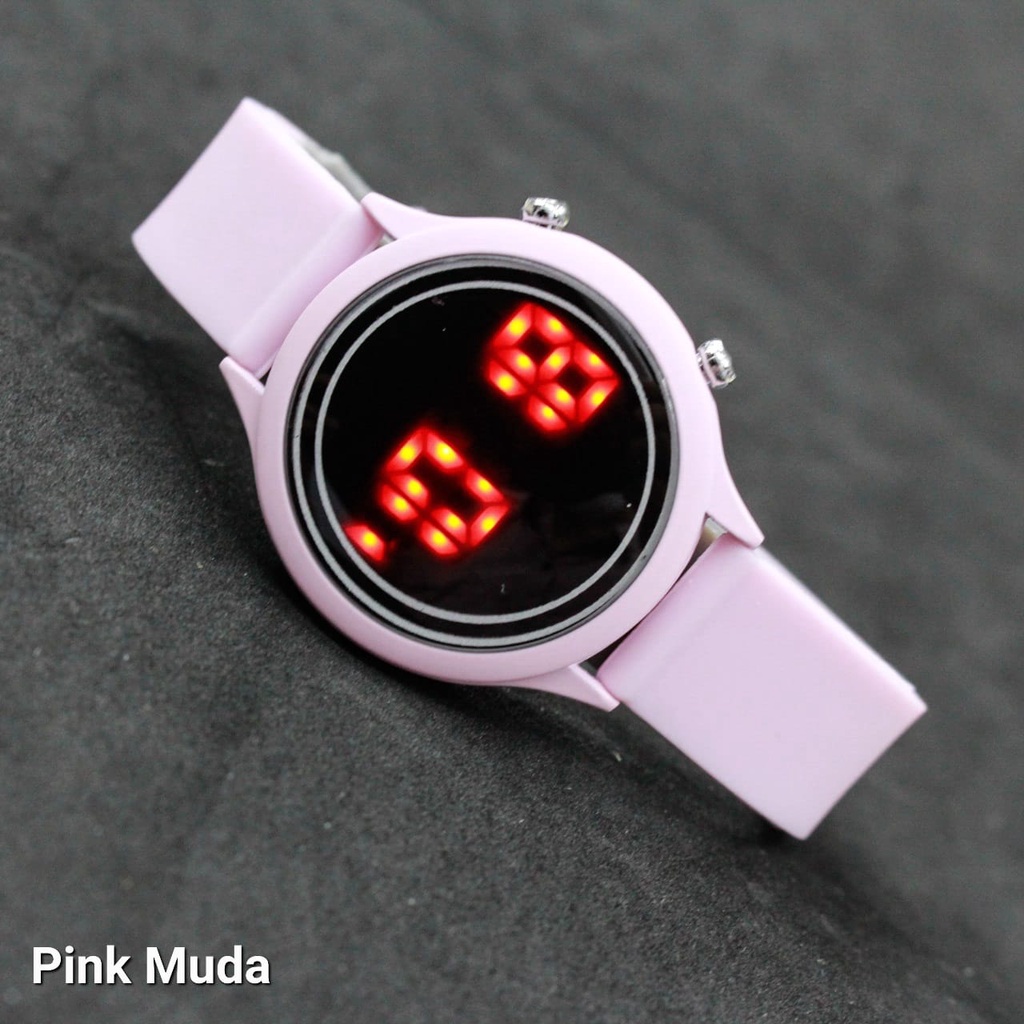 JAM TANGAN WANITA LED DIGITAL WATCH CONVEX  / JAM TANGAN LED WATCH DIGITAL CONVEX WARNA