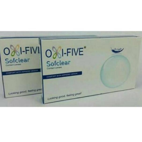 

HARGA SPESIAL Oxyfive clear softlens bening bulanan monthly ready minus 050 - 10.00 mata sensitif