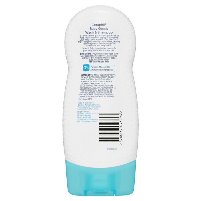 Cetaphil Baby Gentle Wash &amp; Shampoo (Tersedia varian ukuran)