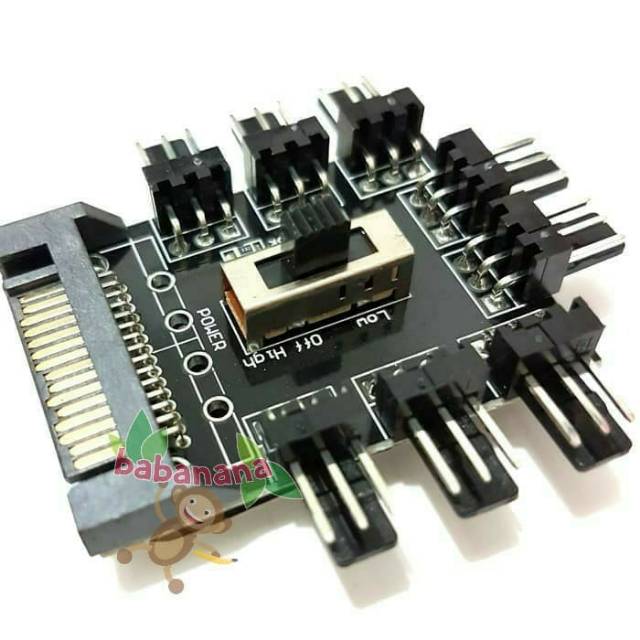 Splitter 1 to 8 PWM Sata Fan 3 pin 3pin Converter PC cooling cooler