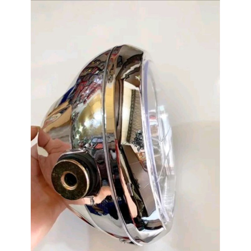 Kedok Lampu Depan Rx-King Bulat 2008 Crome