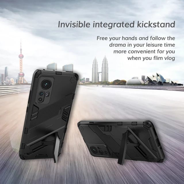 XIAOMI 12T 5G / XIAOMI 12 / 12 PRO / MI 11 LITE SOFT CASE KICKSTAND CYBERPUNK SERIES