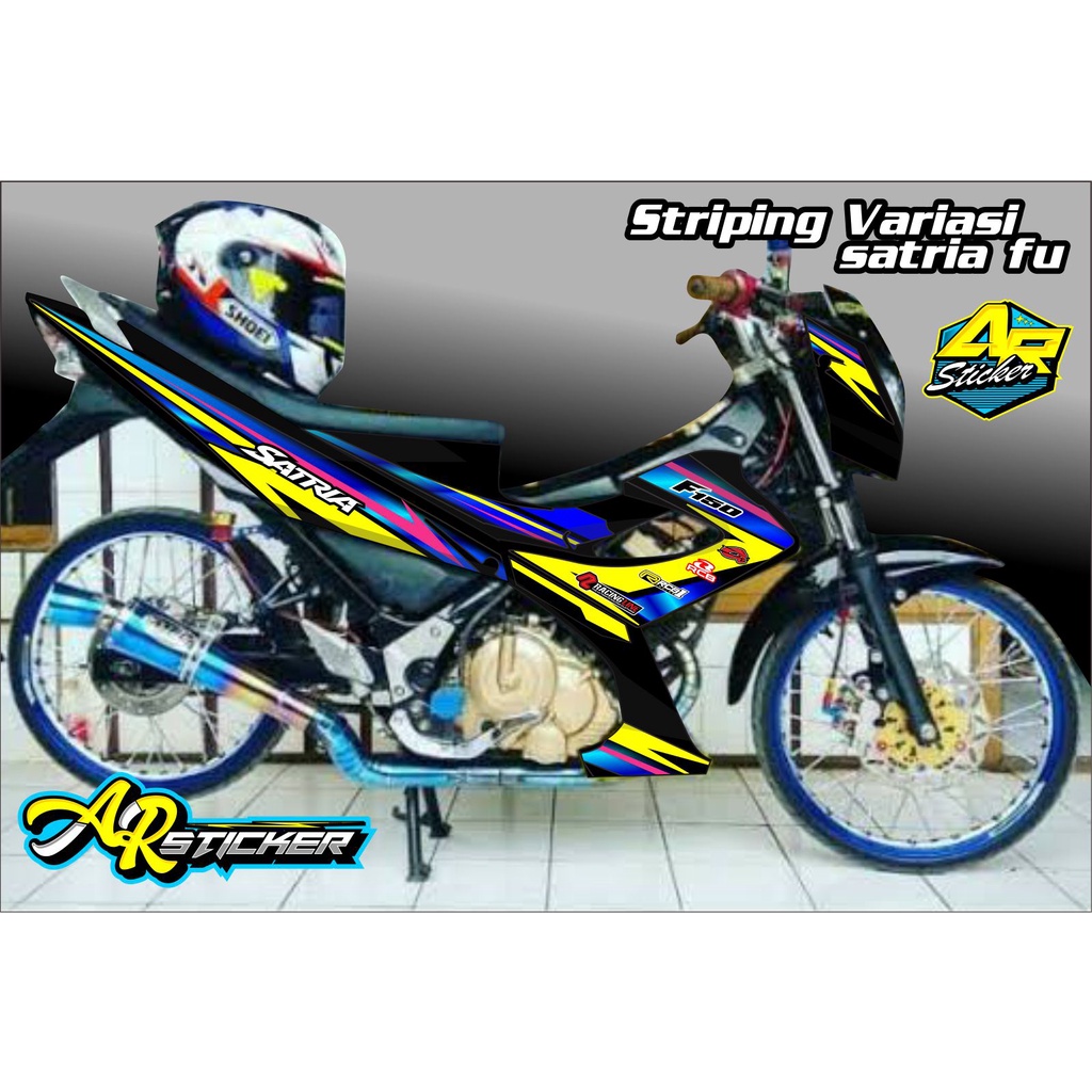 Jual Striping Satria Fu Stiker Satria Fu F 150 New Facelift 2013 2014 2015 Variasi Indonesia Shopee Indonesia