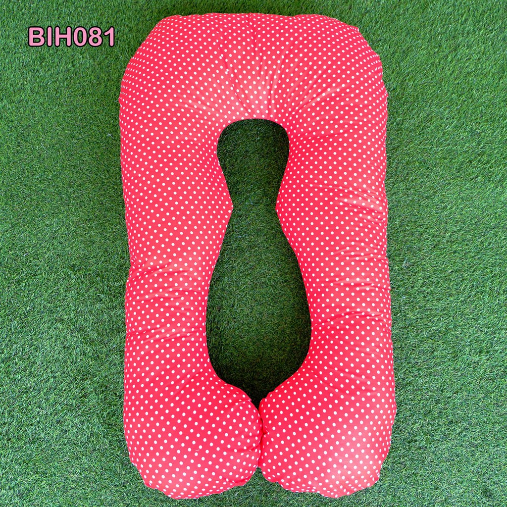 Bantal Bumil Maternity Pillow Guling Hamil Motif Polka MerahKasur Bumil KarakterBIH081