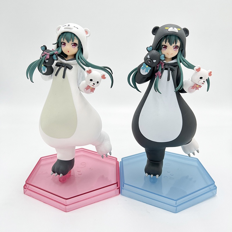 Mainan Action Figure Anime Kuma Kuma Kuma Beruang Putih Hitam YUNA Untuk Hadiah Aldult