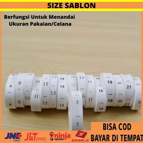 [promo]label baju angka, size sablon angka 1-40/size sablon murah