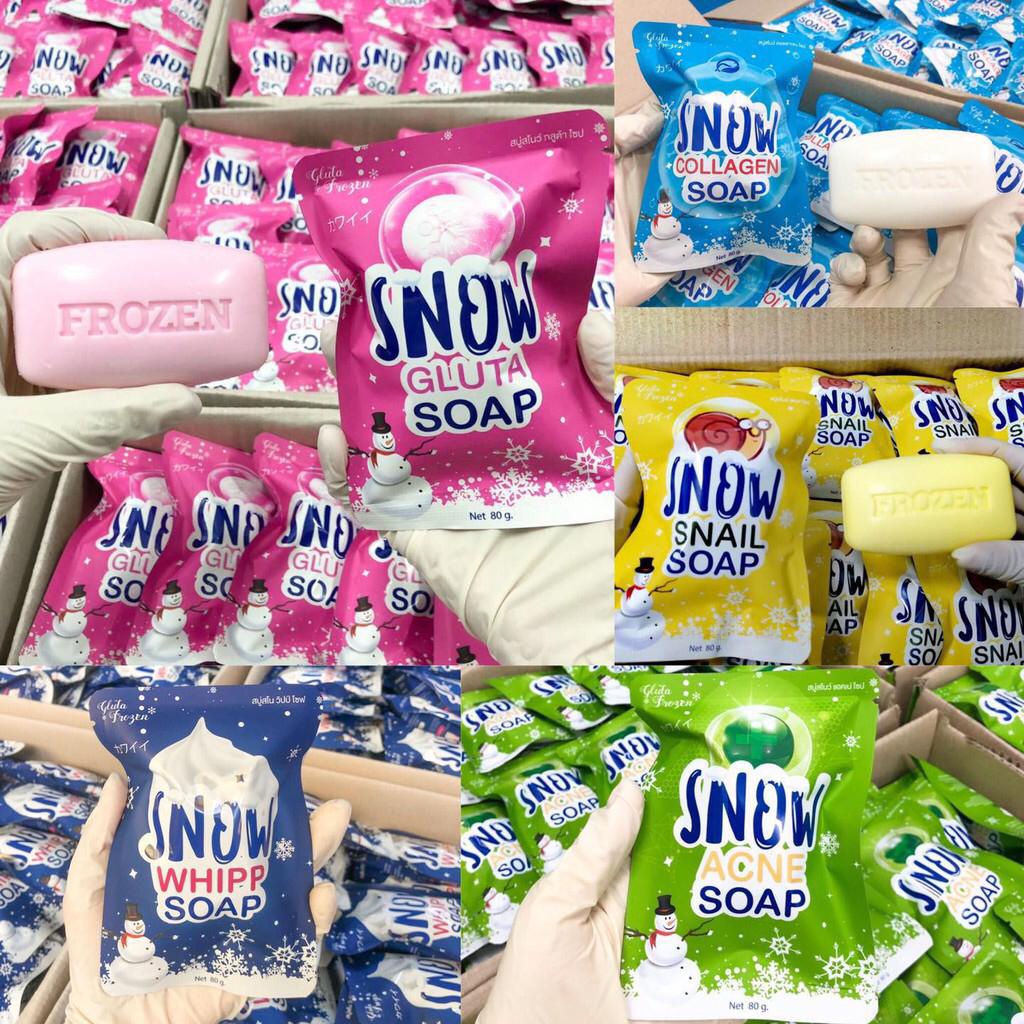Snow Gluta Soap By Frozen Collagen Thailand