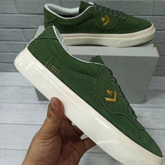 NEW ARRIVAL CONVERSE LOUIE LOPEZ PRO ARMY GOLD