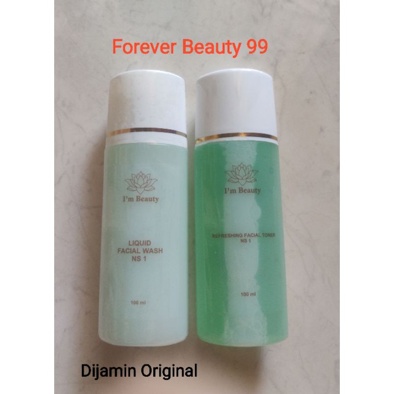 Paket NS1-01 oily skin I'm Beauty - im beauty NS 1 by Immortal berminyak/jerawat/acne isi 2