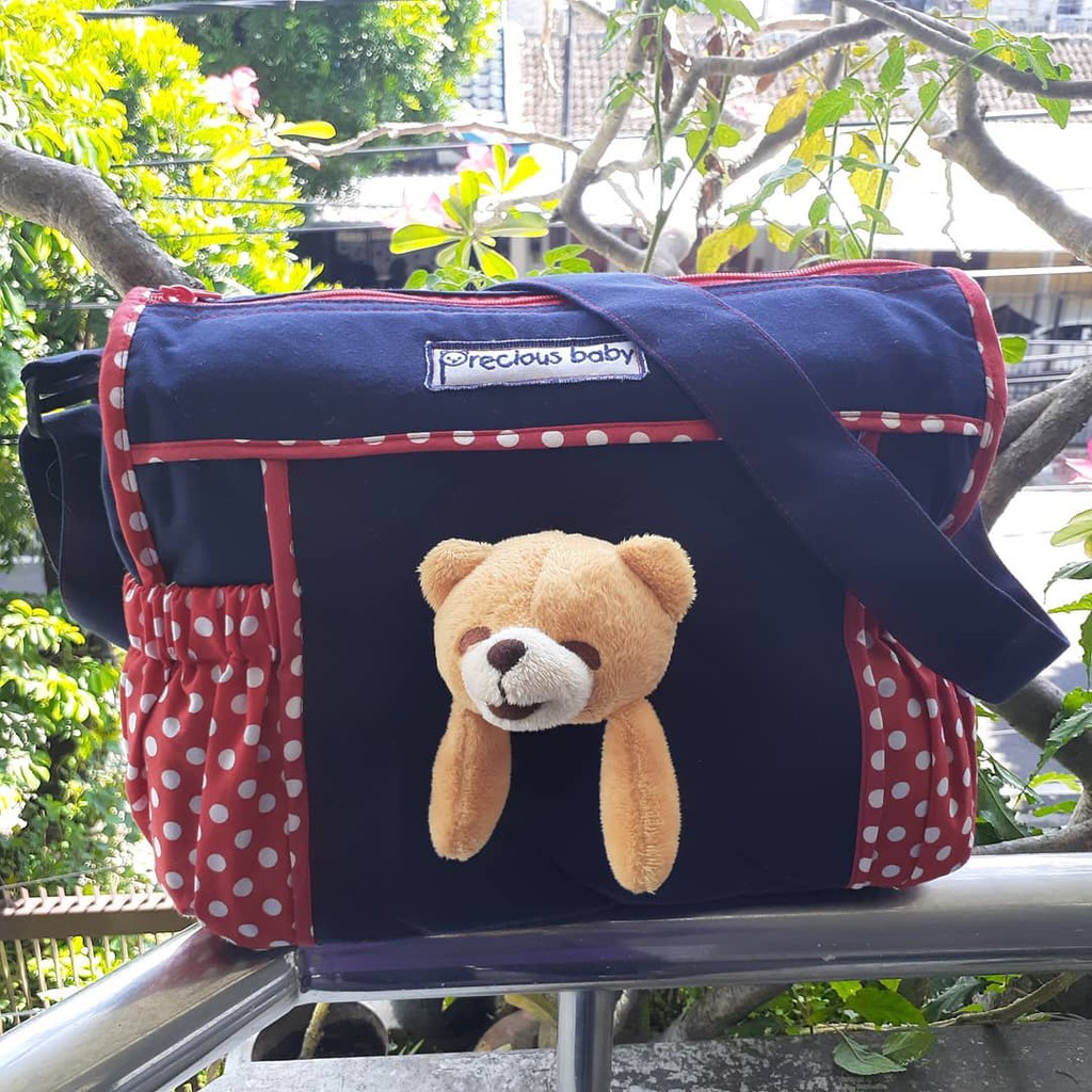 Precious Baby | Tas Perlengkapan Bayi | Diaper Bag | Baby Bag | Tas Combinasi S/M Boneka Precious