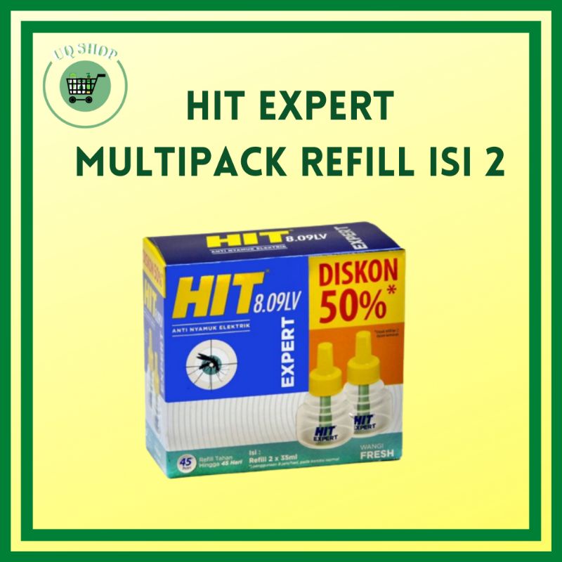 Hit Expert Refill Mutipack isi 2 x 35ml Fresh