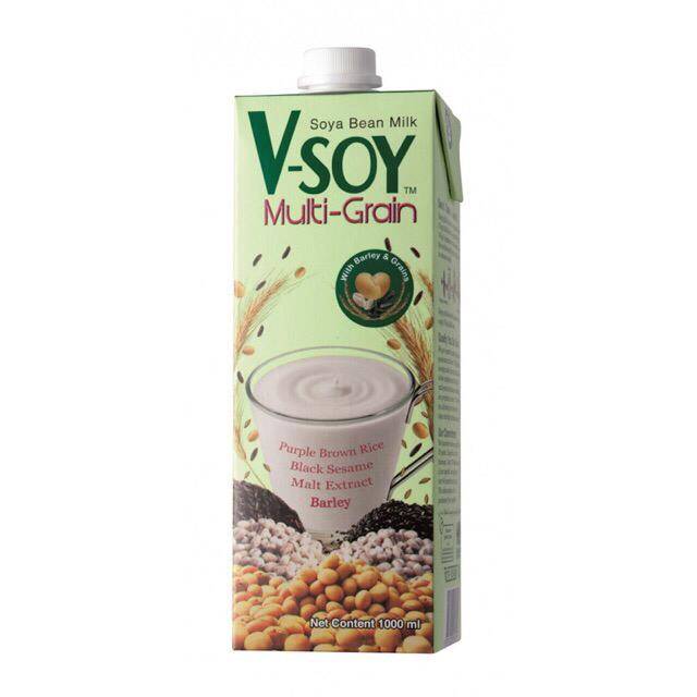 KHAS Vsoy Soybean Milk Susu Kedelai Multi grain 1L