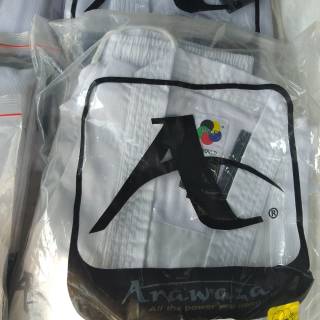 Baju Karate Arawaza Deluxe Kumite Wkf Approved Original Baju Kumite Anak Dan Dewasa Atlit Pemula