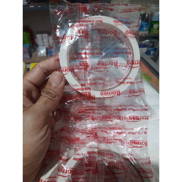 

(1 PCS) ISOLASI DOUBLE TAPE 12MM/perekat ganda tanggung