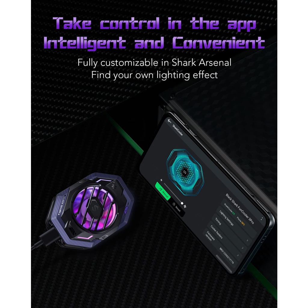 Black Shark Funcooler 3 Pro | Kipas Pendingin Smartphone for iOS and Android mobile phone