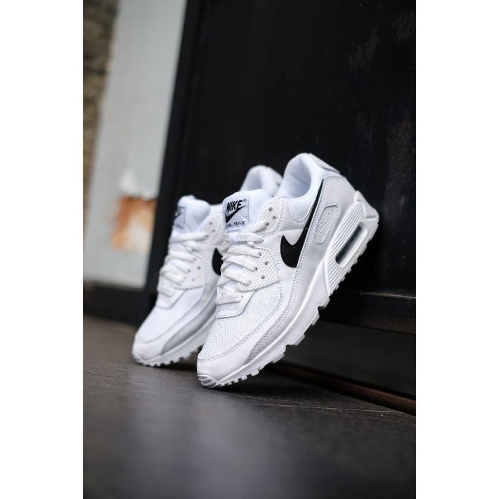 Sepatu Original Nike Air Max 90 White Swosh Black