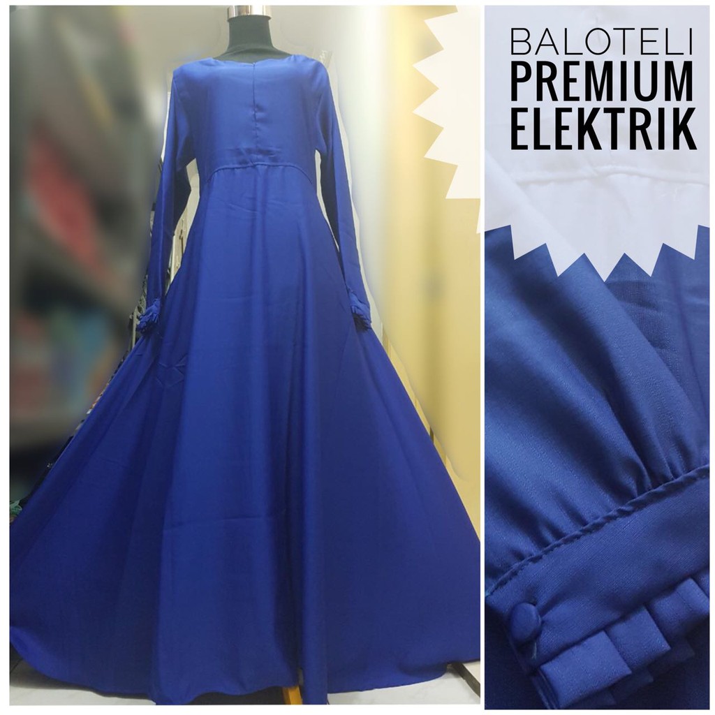 GAMIS BALOTELLI POLOS BIRU ELEKTRIK