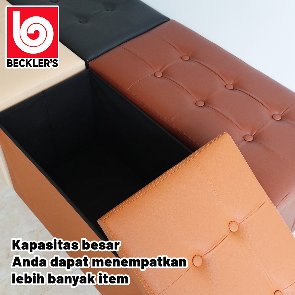 Bangku Storage Box (SB) Bahan Kulit PVC BIG SIZE Tempat Penyimpanan Barang Serbaguna