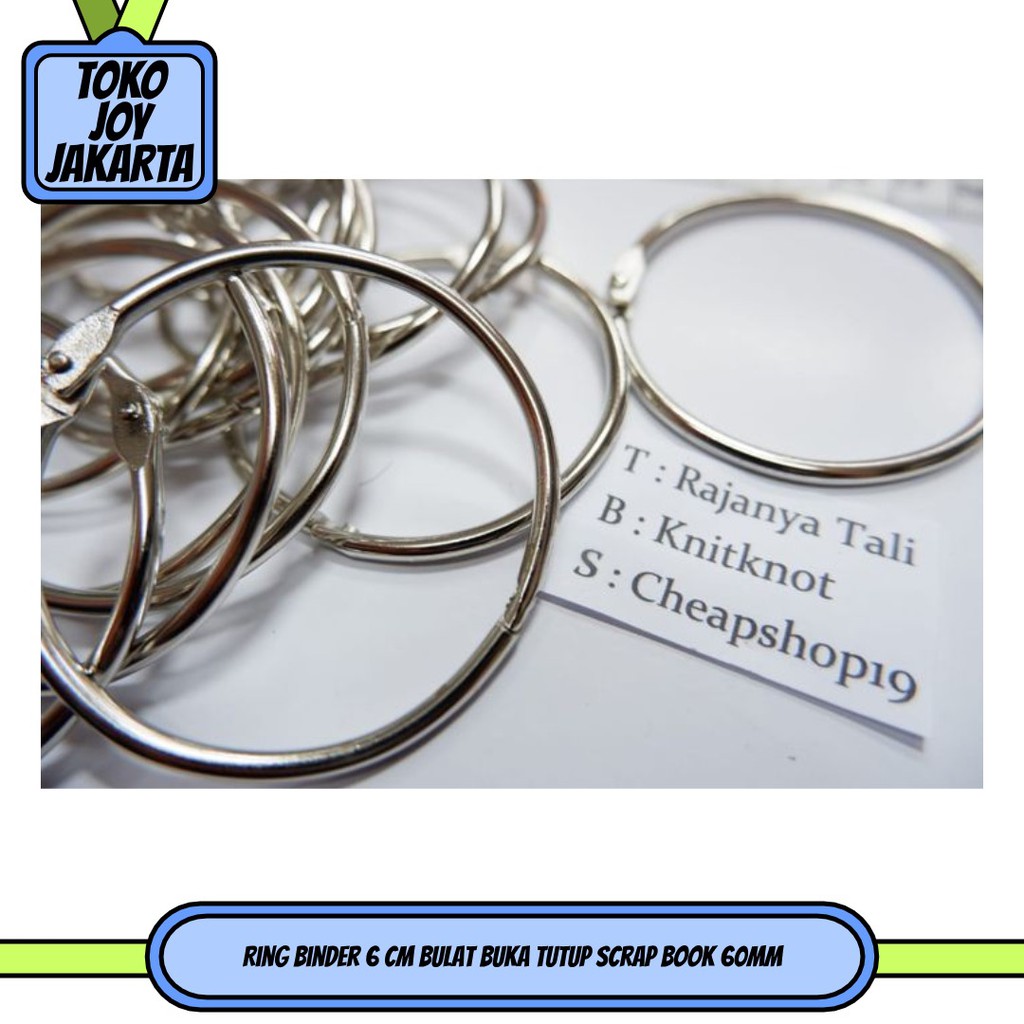 

Ring Binder 6 cm Bulat Buka tutup Scrap book 60mm