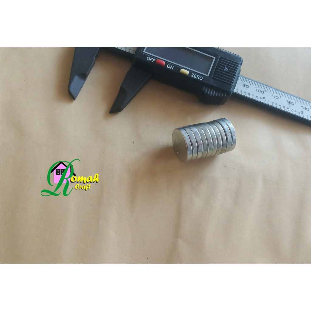 

magnet neodymium ketebalan 2mm bulat koin