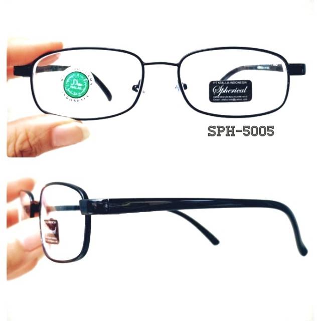 Kacamata Minus Kotak Frame Besi Kaca Kotak Oval Pria Wanita