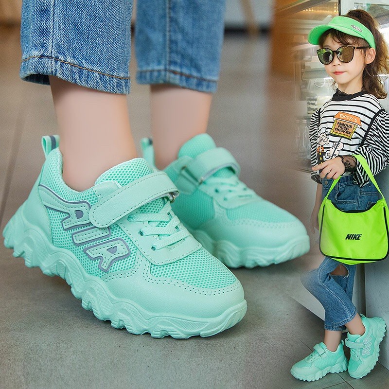1001 Sepatu Sneakers Fashion Korea Anak AIA Full Color Sepatu Anak Perempuan Laki laki Cewek Cowo