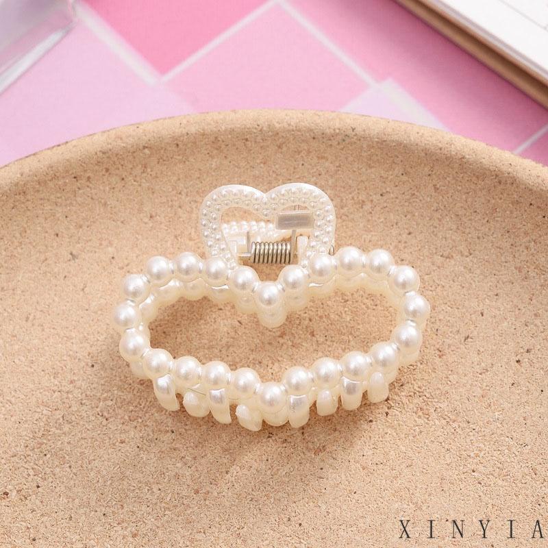 【COD】MUTIARA ELEGAN / JEPIT RAMBUT ALLOY KOREA MUTIARA PERMATA JEPIT SALON LOGAM EMAS / AKSESORIS