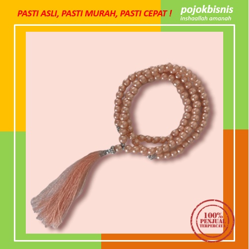 TASBIH 99 BUTIR MUTIARA CANTIK BERAT / TASBEH MUTIARA SINTESIS BERAT KUALITAS TERBAIK