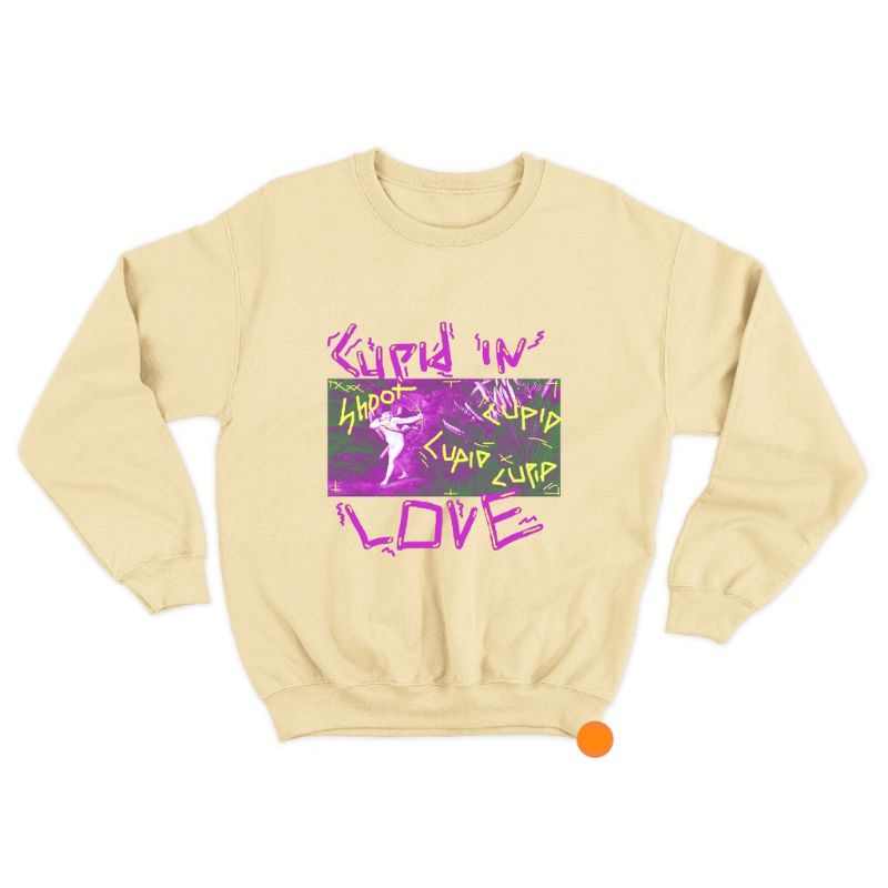 Sweater crewneck unisex (Cupid in love)