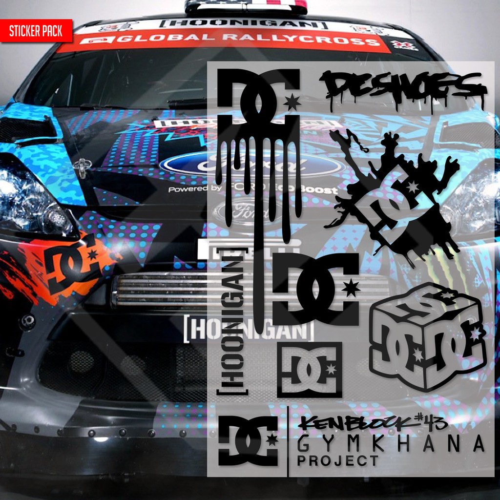 Sticker Pack DC Ken Block mobil motor helm kyt aerox nmax toyota