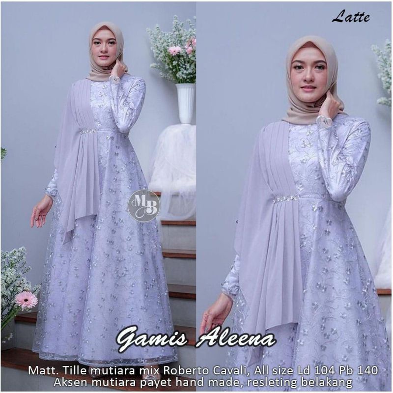 Aleena Maxy Gamis Kondangan Terbaru Gamis Pesta Cantik Gamis Brukat Remaja Aleena Dress Selendang Gamis Lebaran Anak Perempuan Gamis Kondangan Cantik Dress Muslim Terbaru Gamis Remaja Muslimah Seragam Pernikahan Outfit Bridesmaid Terabru