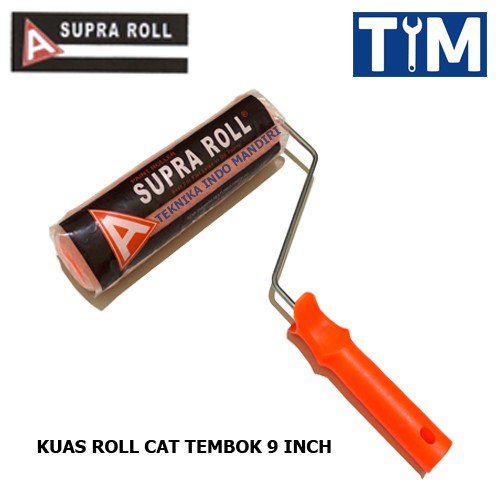 SUPRA ROLL Kuas Roll Cat Tembok 9 INCH / Paint Roller Tool Copot - ORANGE