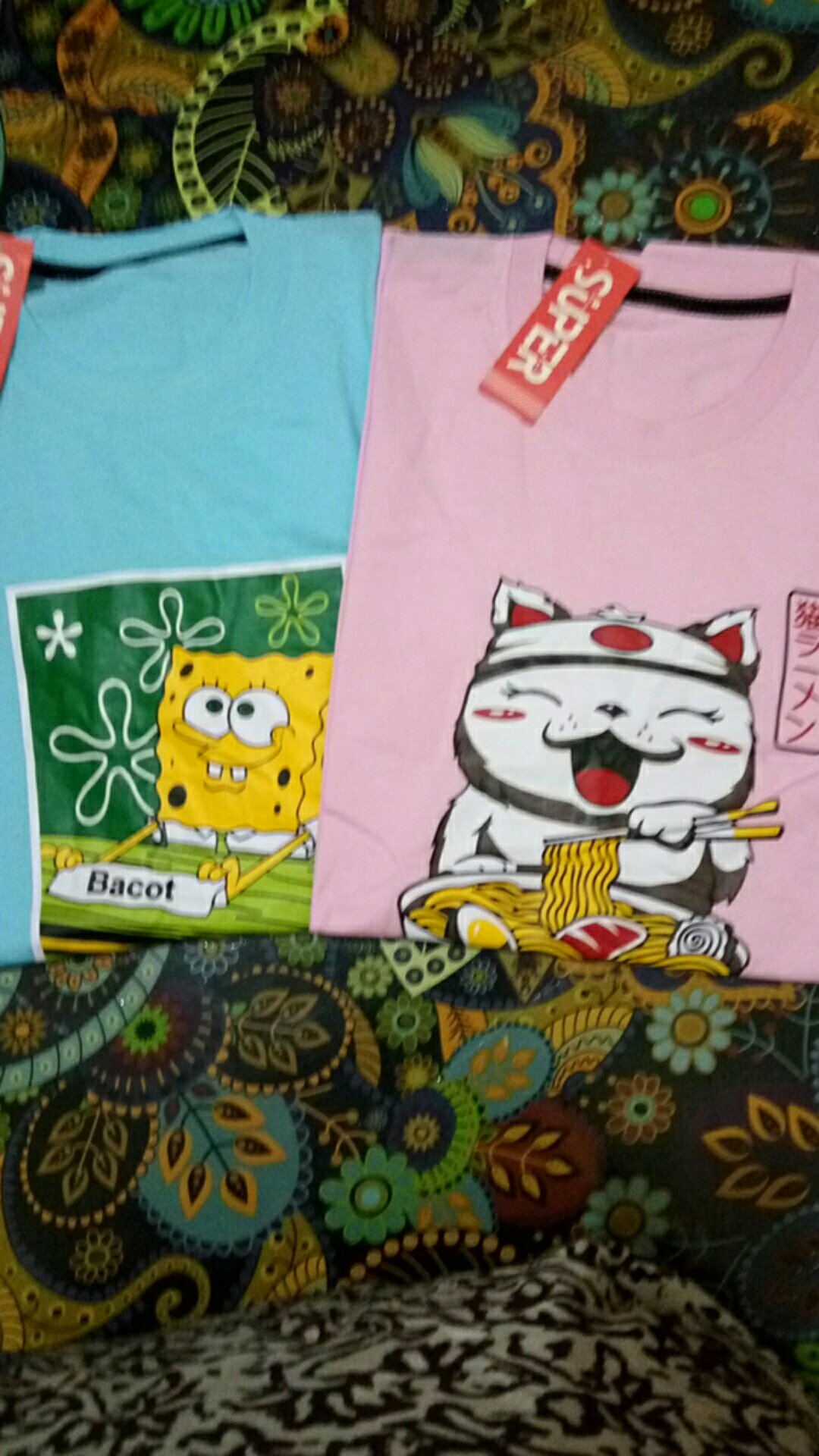 Kaos Baju Spongebob Bacot Lucu Meme Kata Kata Distro Cotton Combed Pria Wanita Tshirt Tees Sunda Shopee Indonesia