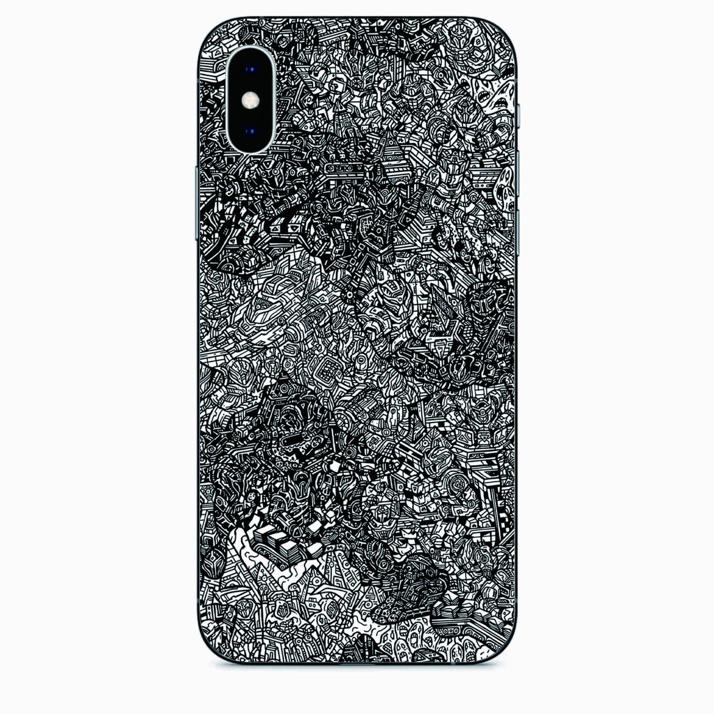 SKIN GARSKIN IPHONE X IPHONE XS MOTIF ROBOT CAMO