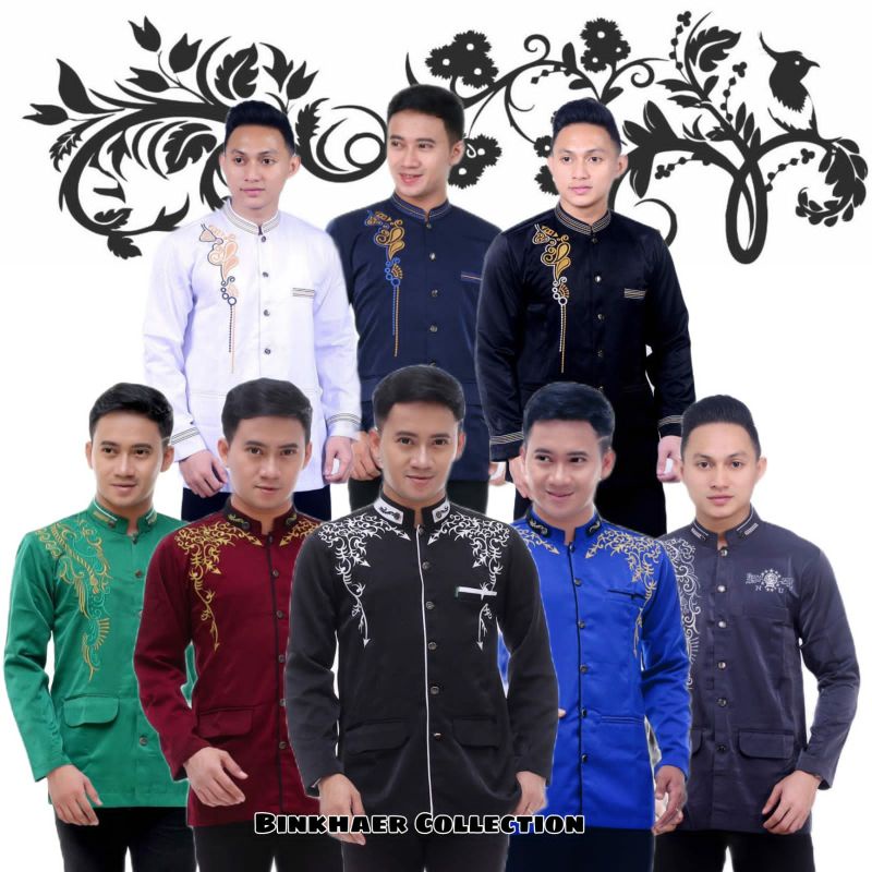 (BISA COD) Jasko Bordir Jasko Pria Jasko Baju Muslim Pria Murah Berkualitas Jasko NU Jasko Gus Azmi