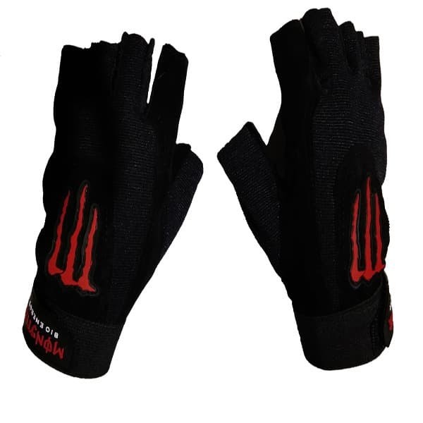 Sarung Tangan Motor Monster Energy HALF FINGER Murah/Sarung Tangan Motor Berkendara/Glove Bikers