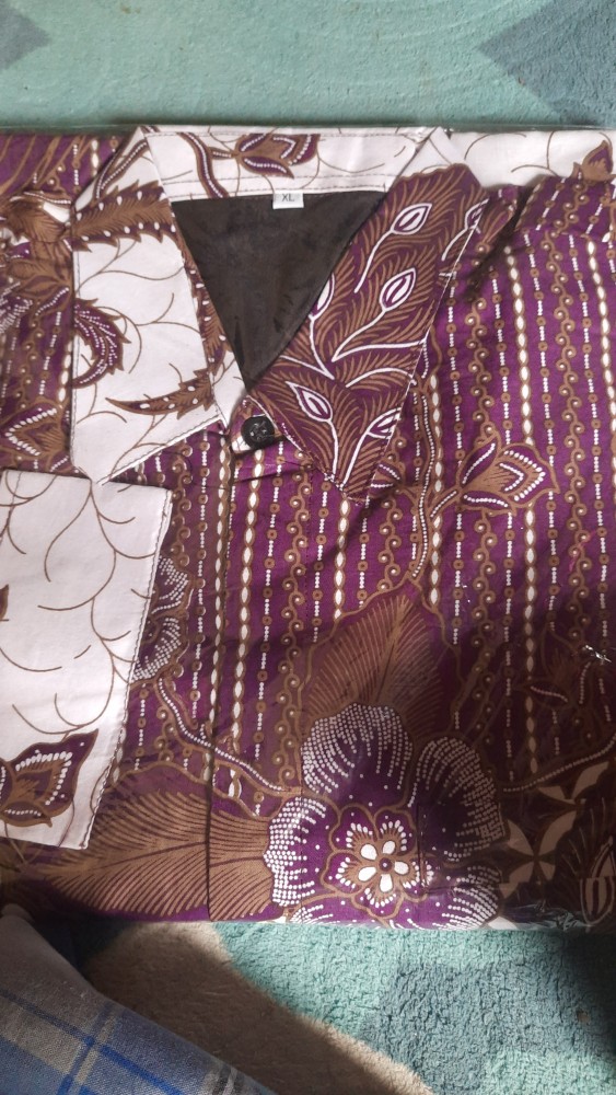 Joglo Ungu Martowiro Kemeja Batik Solo Pria Lengan Panjang Full Furing Atasan Premium Modern Dharma