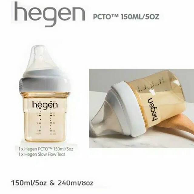 Hegen Feeding Bottle PPSU 150ml isi 1 &amp; 2 pcs