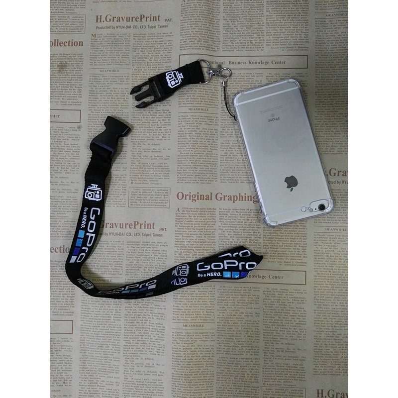 Lanyard Dengan Tombol Pelepas Cepat Tali Leher Untuk Kamera Ponsel Sling Gantungan Kunci ID Card Tali Anti Hilang