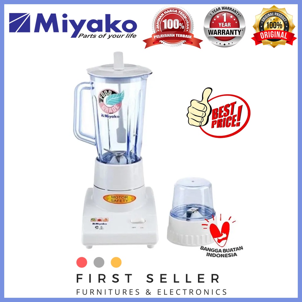 MIYAKO BLENDER BL-101 PL / BL-101PL / PL 101 BL (PLASTIK / 1 LITER) GARANSI RESMI ORIGINAL 100% TERMURAH !