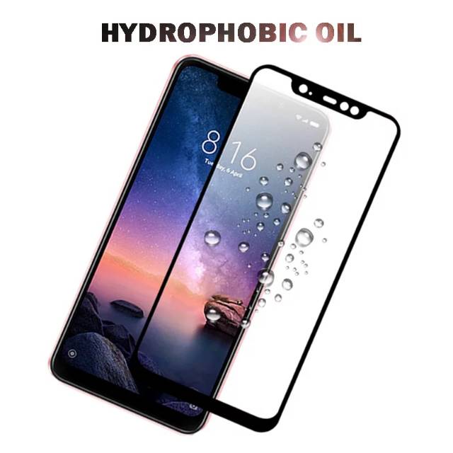 Tempered Glass Full layar Redmi Note 6 Pro - TG Anti Gores Layar Xiaomi Redmi Note 6pro Premium